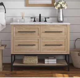 Home Decorators Collection Corley 42in. Weathered Tan Bathroom Vanity