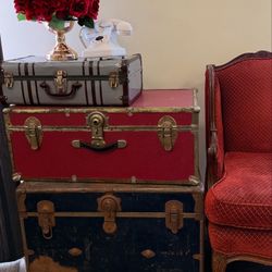    Vintage Chest & Suit Case 