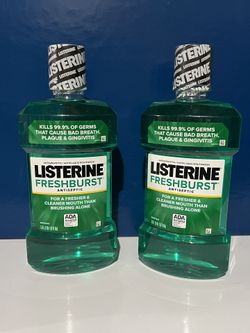 New Unopened 2 X Listerine  Mouth Wash 1.0 L Freshburst 