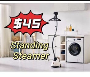 ❤️$45❤️ SALAV® GS18-DJ Standing Garment Steamer with Roll Wheels for Easy Movement, 1.8L Water Tank for 1 Hour Continuous Steaming, Adjustable Pole fo