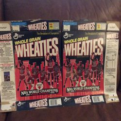 1 Micheal Jordan - 1992 Chicago Bulls Wheaties Cereal Box - 18 oz. - NBA World Champions - Back to Back -