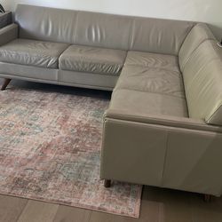 Italian Leather Sectional 