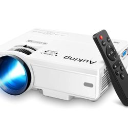 Mini Projector, 2023 Upgraded, Full HD 1080P Home Theater Video Projector, Compatible with HDMI/USB/VGA/AV/Smartphone/TV Box/Laptop