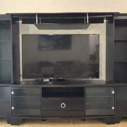 TV Entertainment Center Dark Wood - $best offer