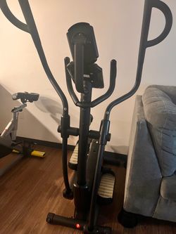 Black Elliptical Trainer with display