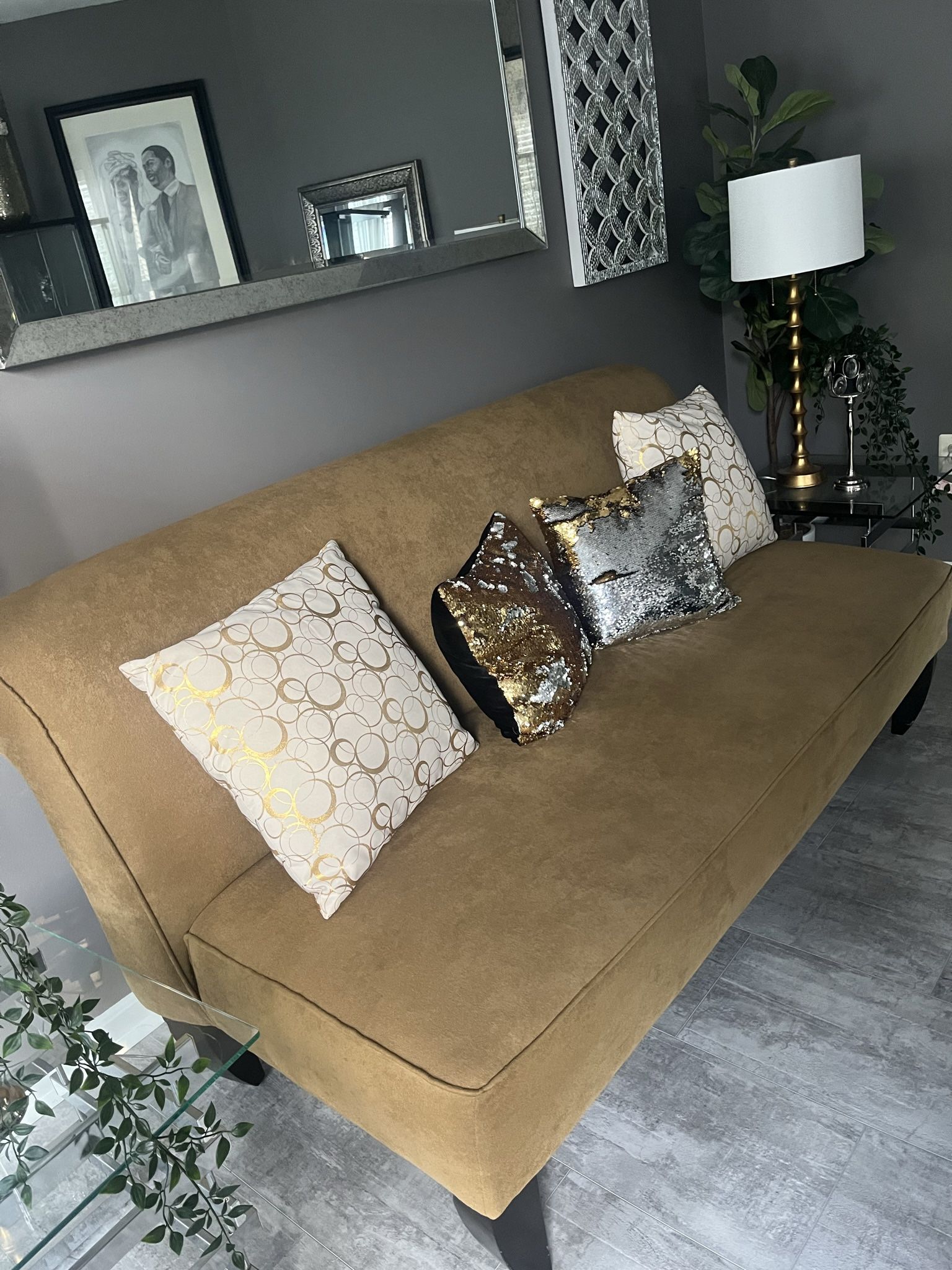 Sofa With Pillows 