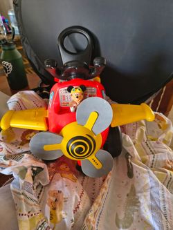 Toddler ride on/manual airplane