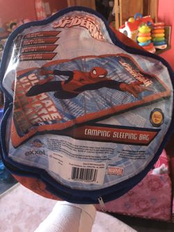 Spider man sleeping bag