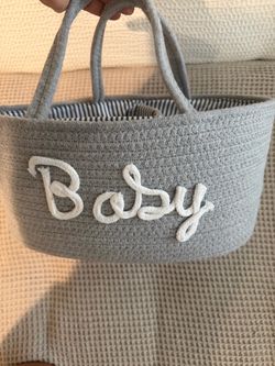 Gray  Basket Baby