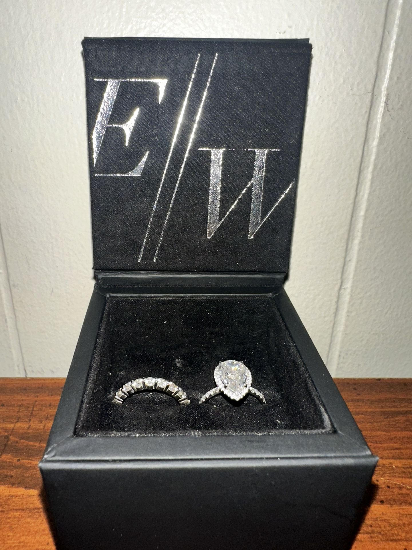 East And West Gem Co Engagement Ring Set