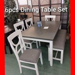 🚨 Beautiful 🚨 6pcs Dining Table Set 