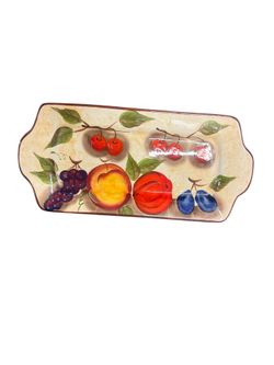 Sedona Painted Fruit by Jay Import Co. Inc. Ceramic Tray
