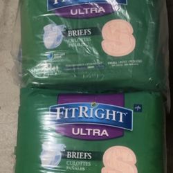Fit right ultra adult briefs diapers size small 40ct total (2 packs of 20)