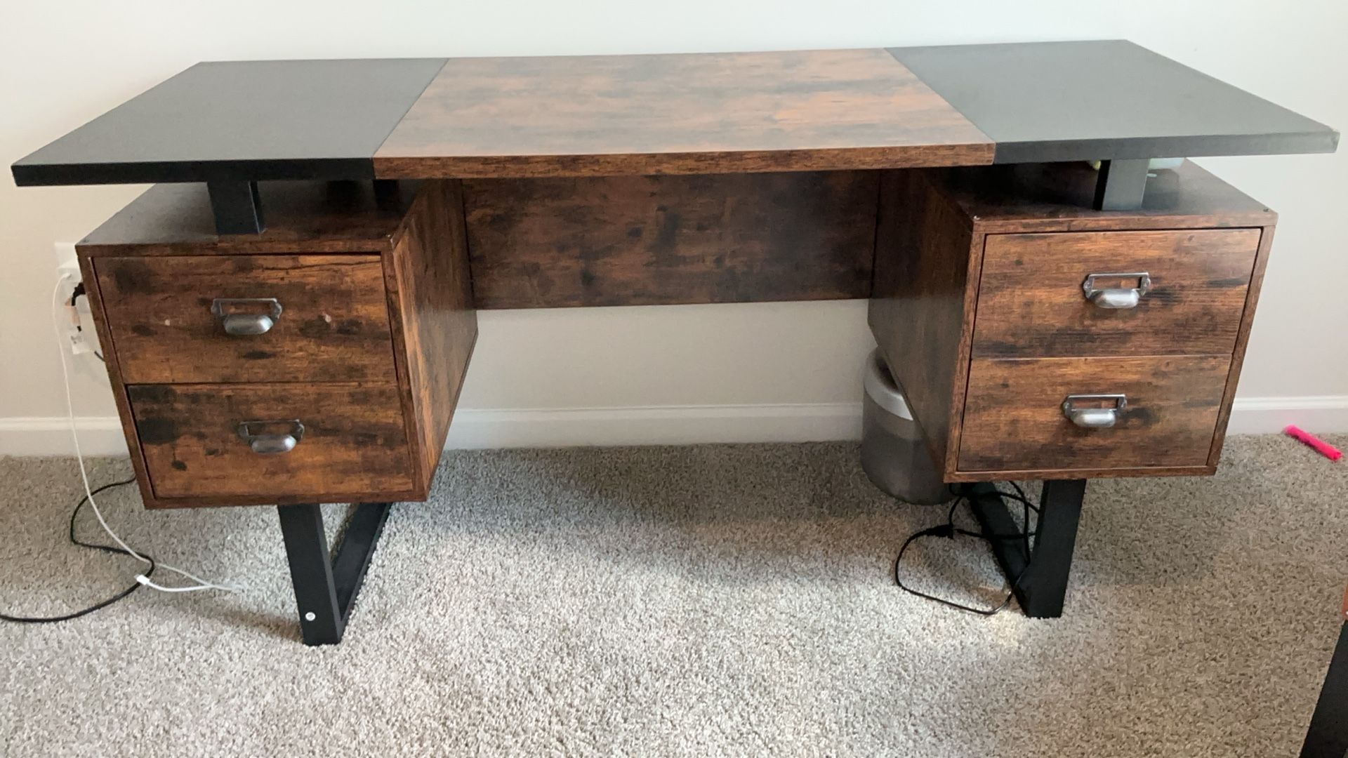 Office Desk with 4 Drawers