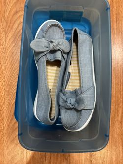 Brand New Time & Tru Slip-On Bow Flats – Size 8