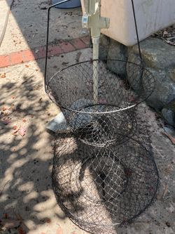 Vintage wire mesh fish basket