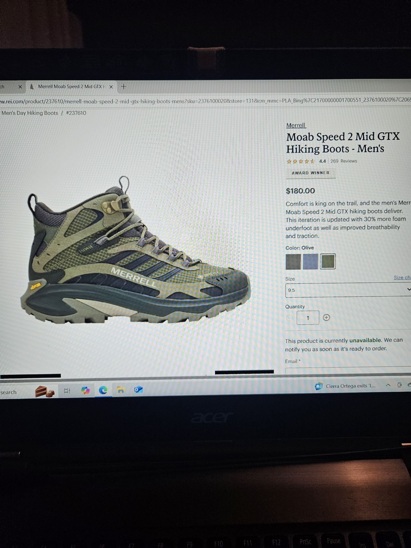 Merrell Moab Speed 2 Mid GTX Hiking Boots