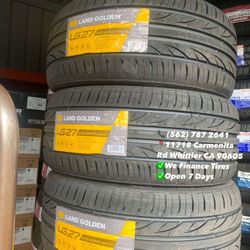 245/40R19 Land Golden Set of Tires Installed and Balanced Set de Llantas Nuevas Instaladas y Balanceadas