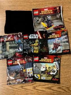 Lego Marvel Star Wars Poly Bags Sealed