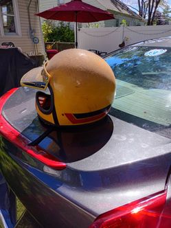 Late 60s or 70s  Moto cross susuki helmet