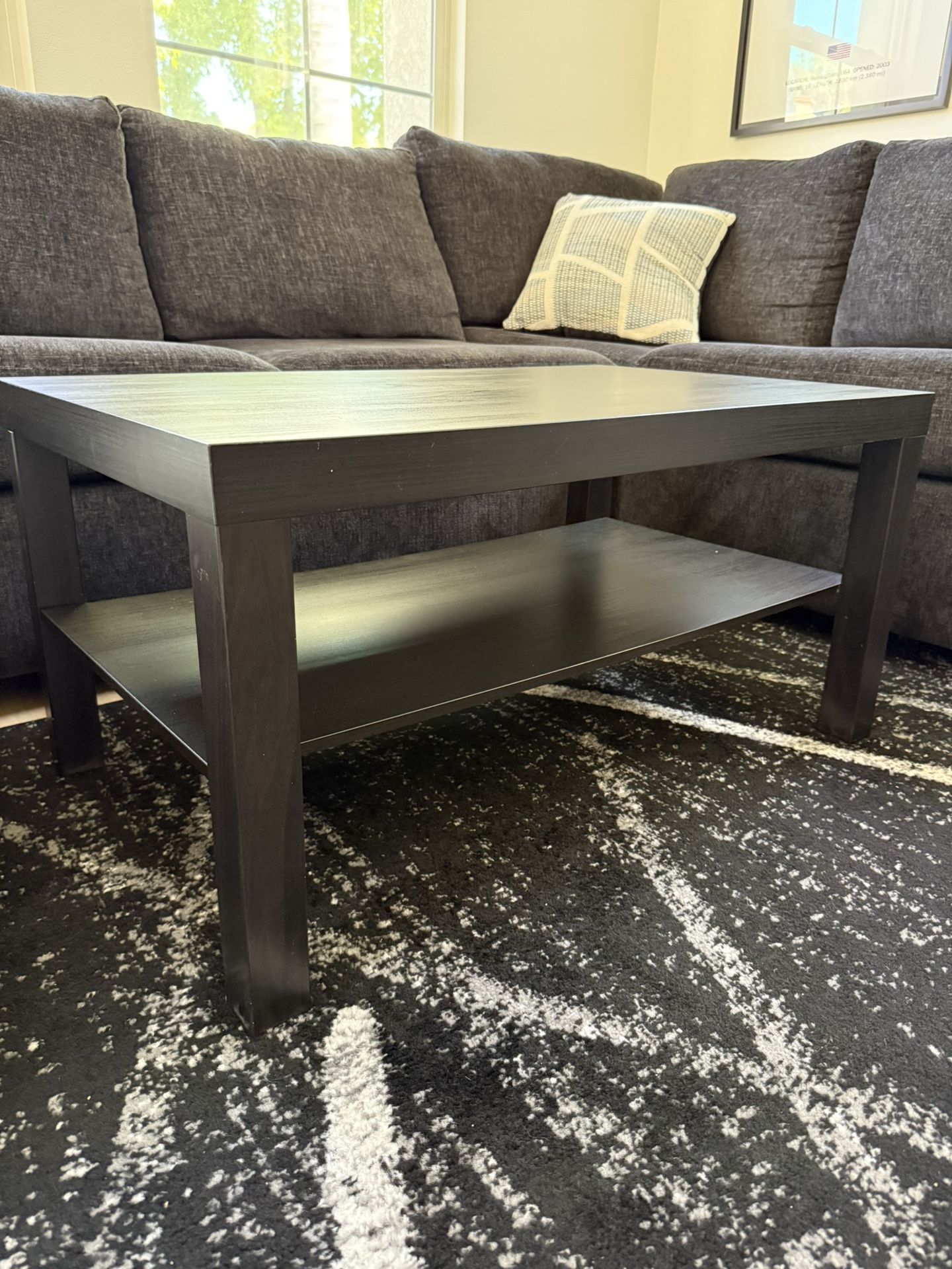 Black Rectangle Coffee Table