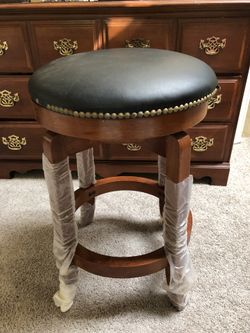 Leather stool counter