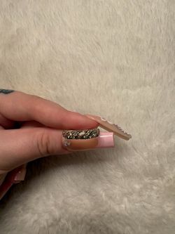 14k rose gold ring with diamonds size 7