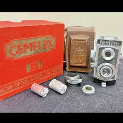 GemFlex I Mini TLR Submin Camera + Case + Lens + Hood + Film & Box MIOJ