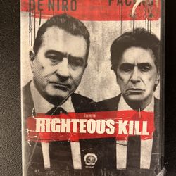 Righteous Kill (DVD, 2008 Widescreen) New Sealed