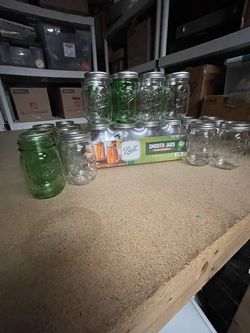 90 Ball & Kerr Mason Canning Jars - Pint Quart Half Pint