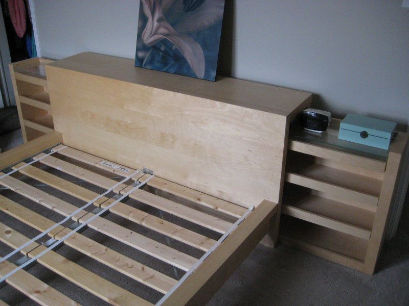 IKEA Malm Storage Unit Sliding Nightstands