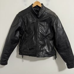 Motorcycle Heavy Duty Leather Riding Jacket