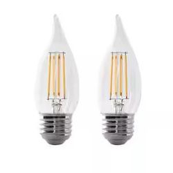 Feit Electric 60W Enhance Dimmable LED Chandelier Bulb in Daylight (BA10 E26) 2pk