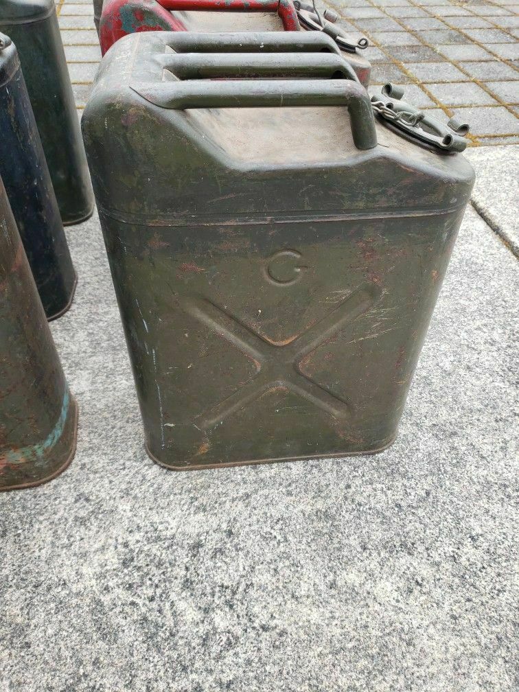 Vintage Jerry Cans / Gas Cans