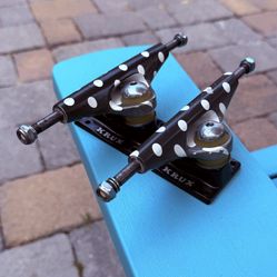 Krux 3.5 Vintage Downlow Polka Dot Skateboard Trucks 7.5" Excellent Condition