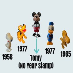 Vintage Disney Windup Toys Set