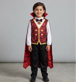 Boy's size 4-6  Vampire Halloween Costume Set