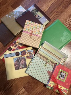 Lot Of 9 New Scrapbooks With Premade Pages Disney Hello Kitty