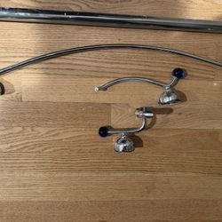  Bathroom Accessories Set- Glass Cobalt Blue