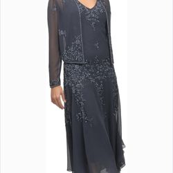 NWT Gorgeous blue gown 2 pcs The Evening Gown Collection 