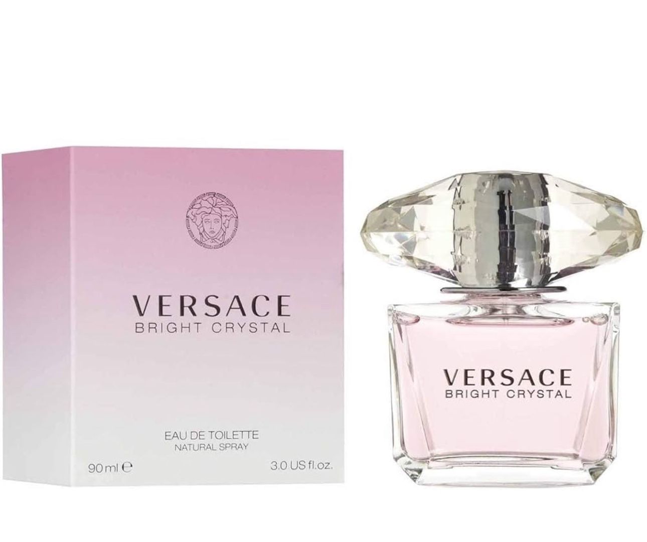 Versace Bright Crystal Eau De Toilette 3 Fl Oz (90ml) Brand New In Box