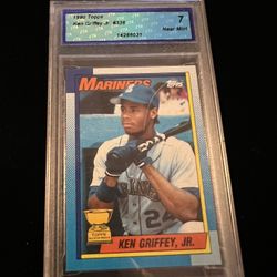 Graded 7 Ken Griffey Jr 1990 Rookie Cup Card