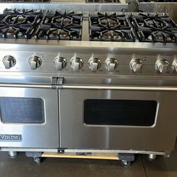 VIKING 48”WIDE GAS RANGE STOVE STAINLESS STEEL