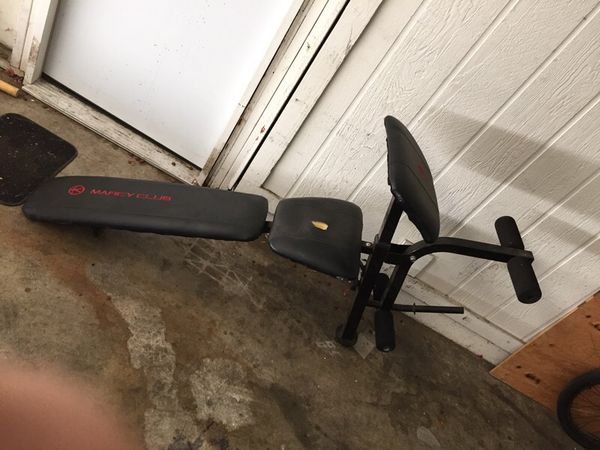 Weight Bench Includes Full Bench Setup Plus Bar And Weights For
