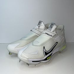 Nike Force Zoom Trout 8 Elite White Baseball Cleats CZ5913-100 Men's Size 11