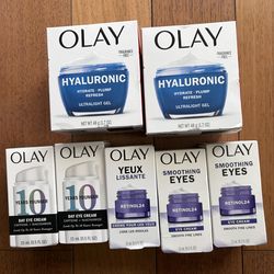 Olay eye cream or face cream $12/each
