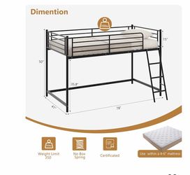Twin loft bed