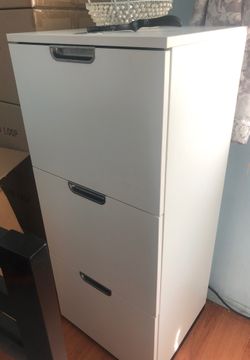 White beautiful filing cabinet