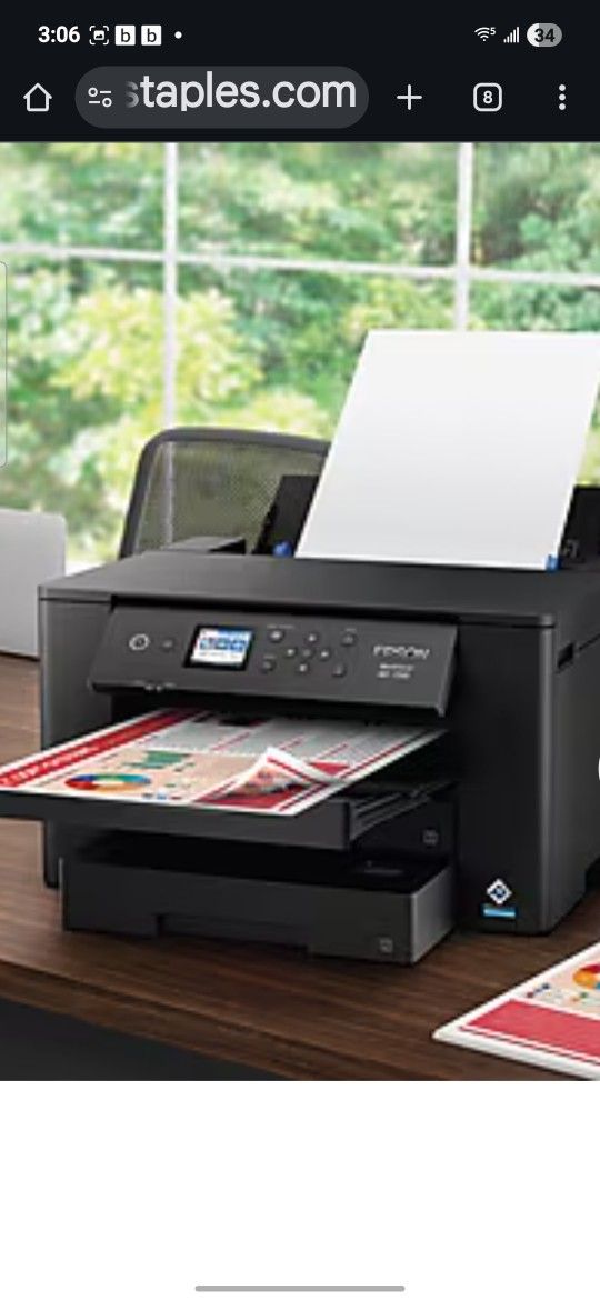 Esson Workforce Wf-7310 Color Printer In Excellent Condition New$99 Firm