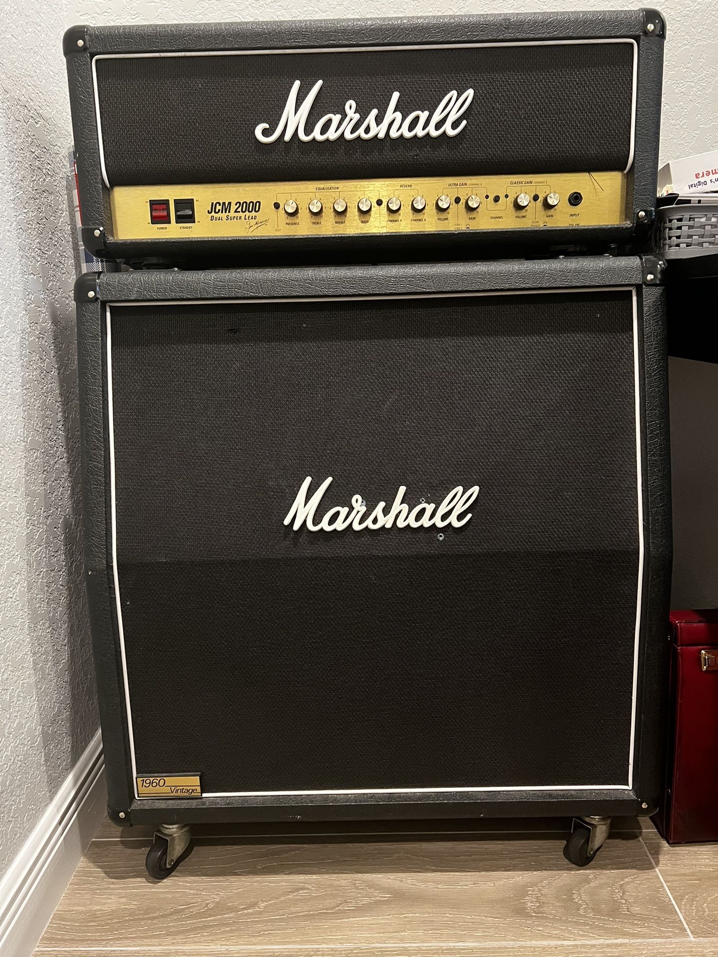 Marshall JCM 2000 DSL Half Stack Guitar Amp Plexi 4x12 1960 Vintage Cab G12